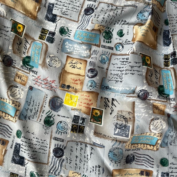 Vintage 90s vintage 100% Silk Mail Wrap Skirt - Picture 4 of 14